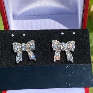 Sparkling Bow Earrings